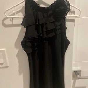 Black Sleeveless Blouse by White House Black Market